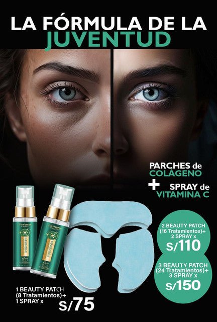 PARCHES DE COLÁGENO + SPRAY DE VITAMINA C - Aurea Shop✨️