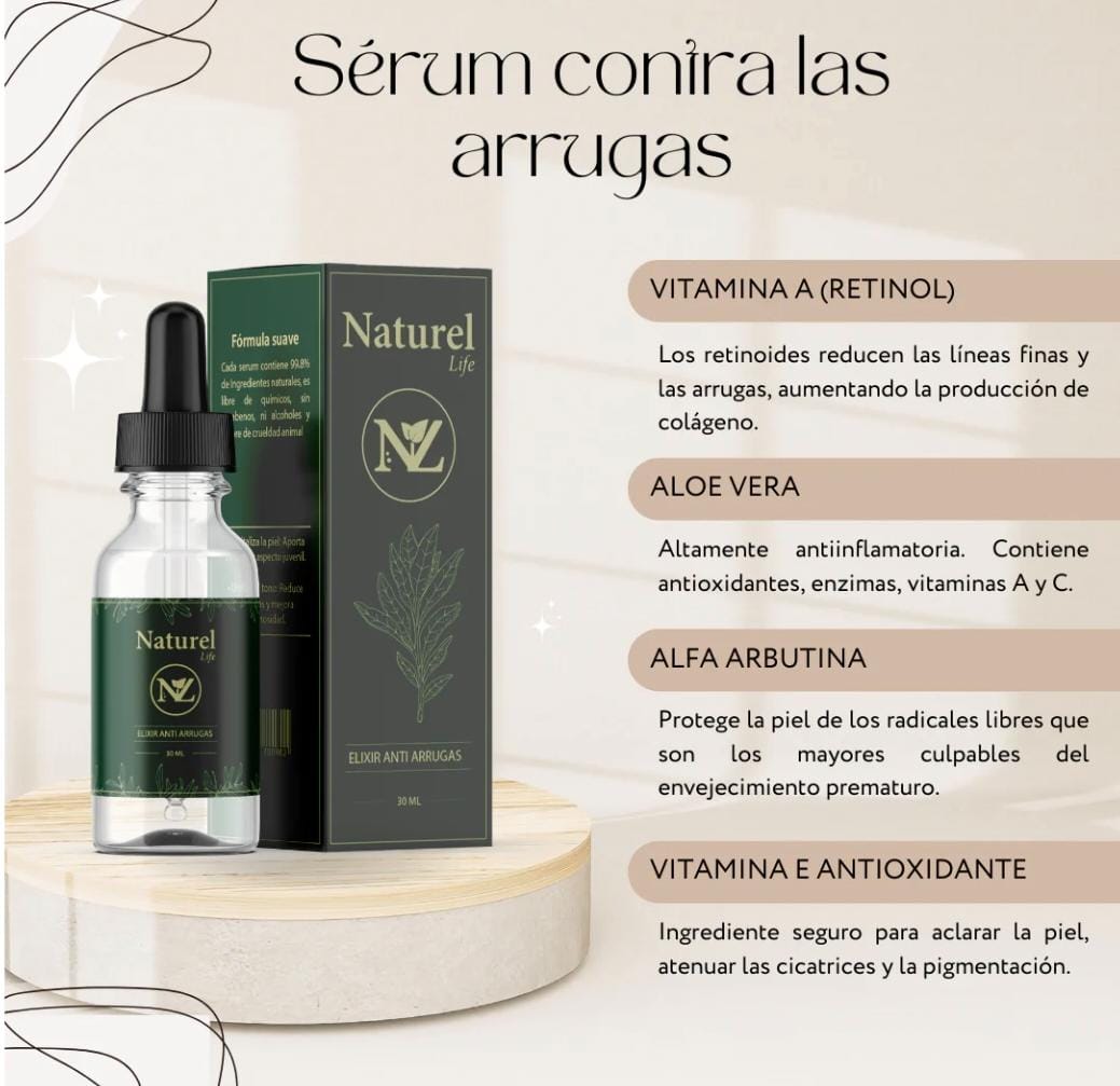 Sérum Antiarrugas – Elixir Anti Edad - Aurea Shop✨️